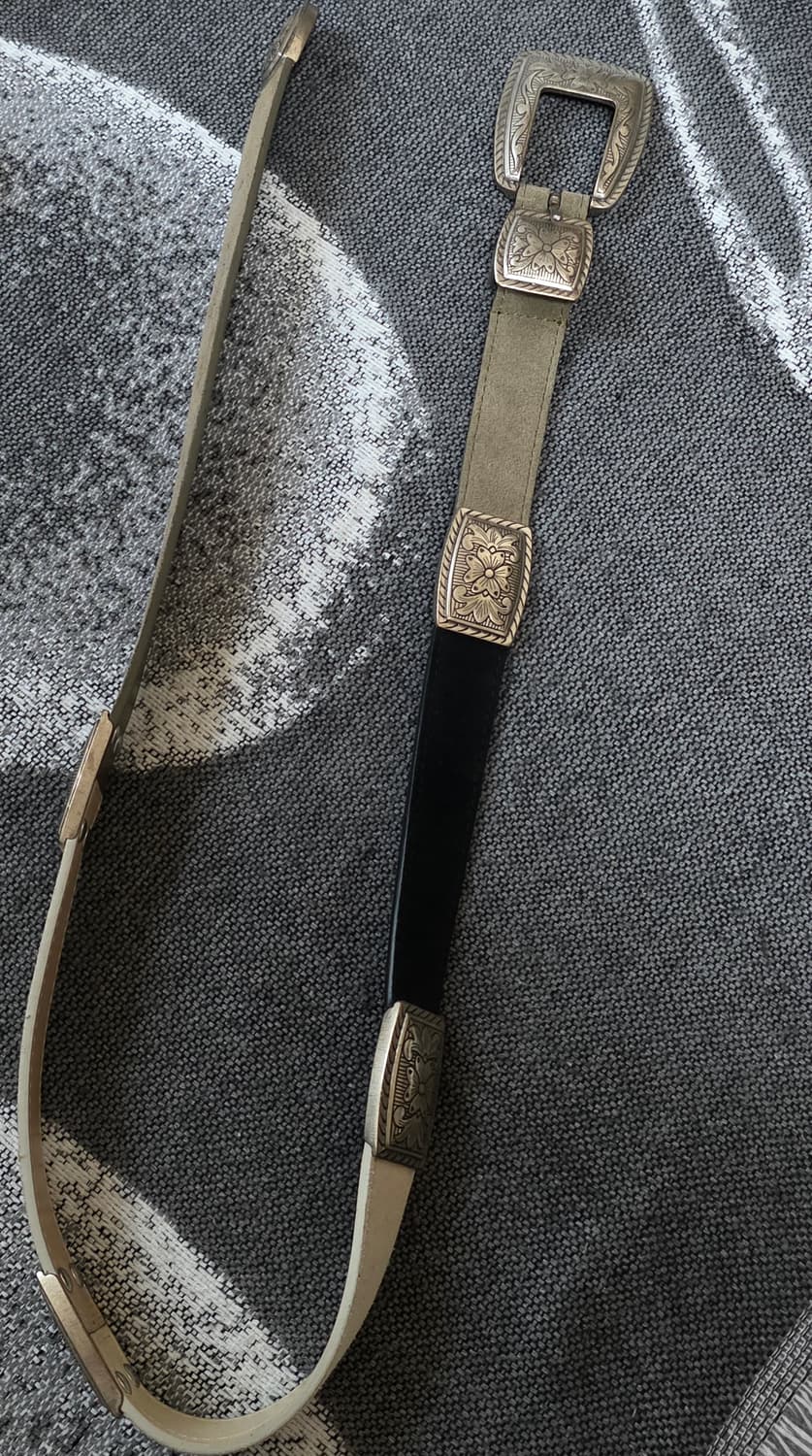 마쥬 maje 빈티지 웨스턴 스타일 벨트 (스웨이드) 상품이미지2