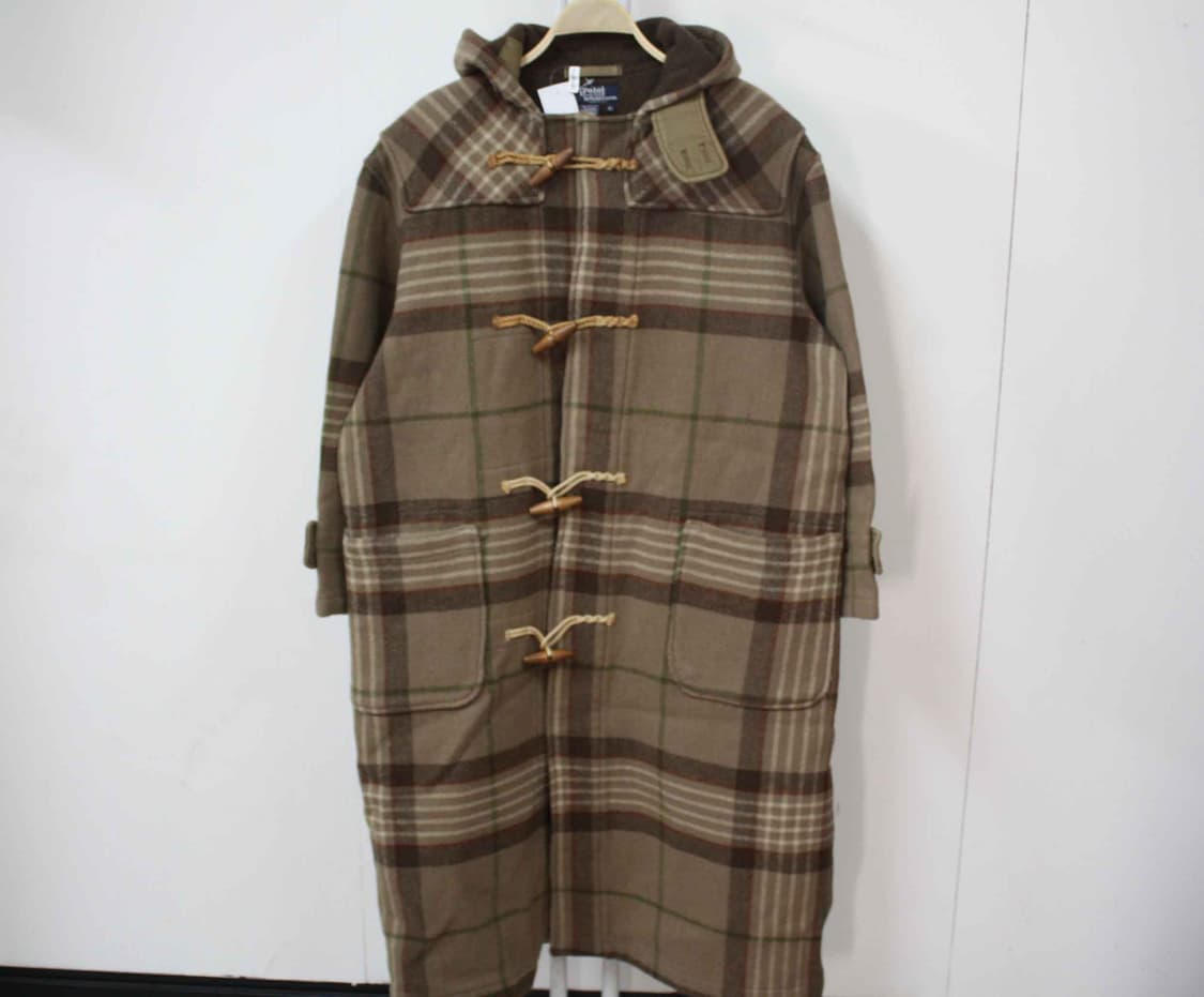 W-3384/폴로 정품 남성용 체크 떡볶이 더플 코트 S 상품이미지1
