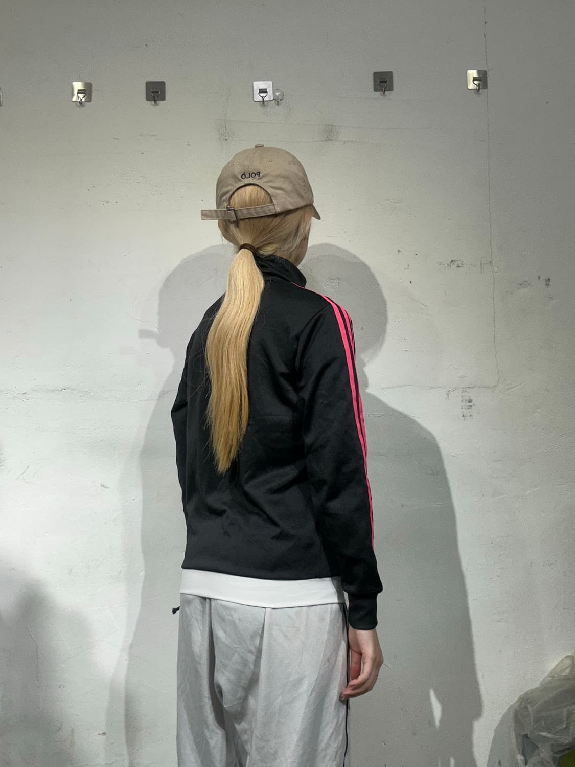 아디다스 블랙 핑크 삼선 트랙탑 져지  상품이미지3