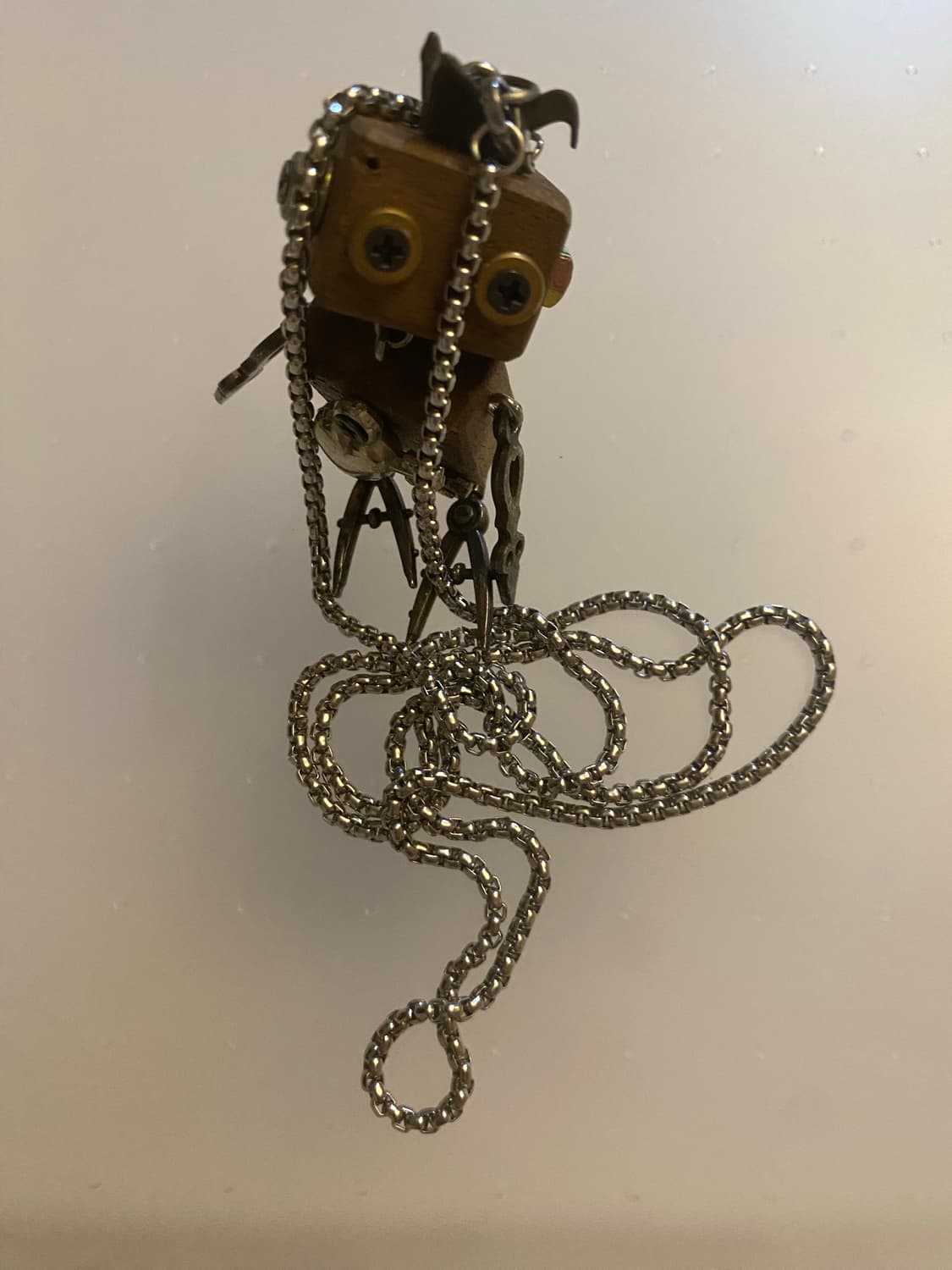 Vintage handmade antique wood necklace 상품이미지3