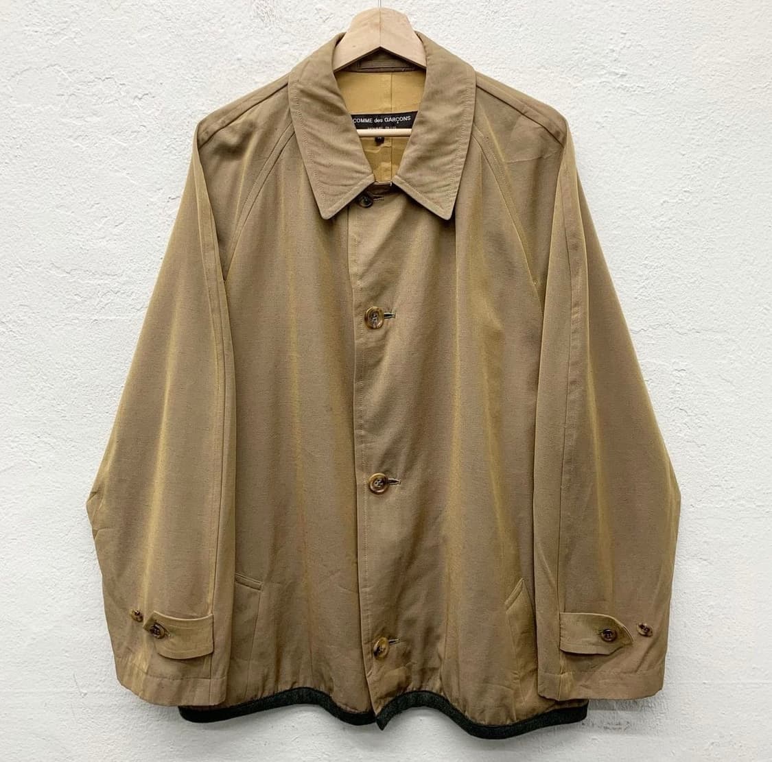 꼼데가르송 옴므 플러스 베이지 폴리 혼방 싱글 자켓 상품이미지2