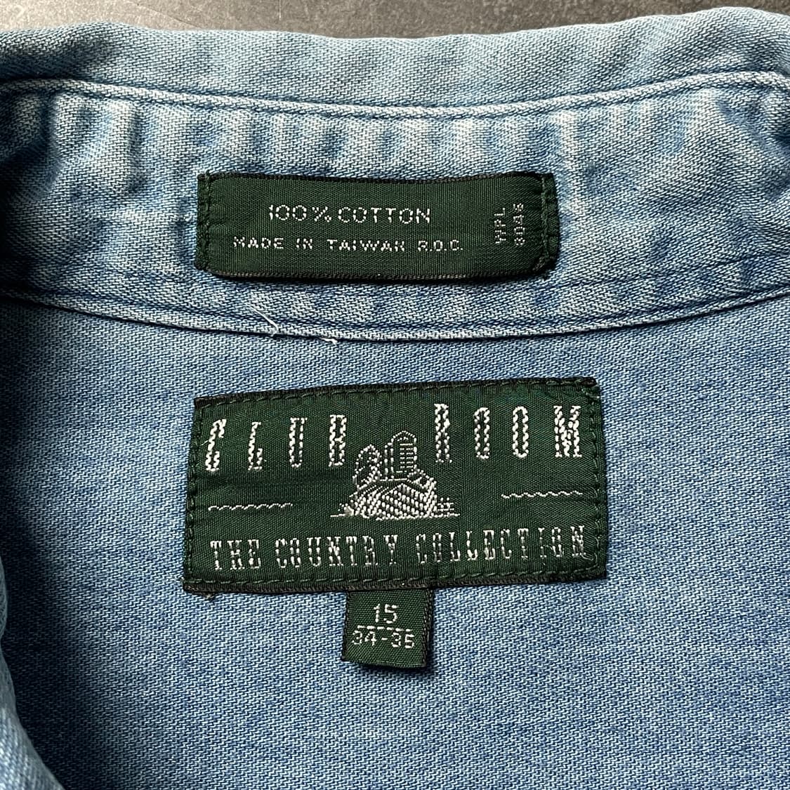 CLUB ROOM 클럽 룸 빈티지 다운버튼 코튼 데님 셔츠 A00708 상품이미지9