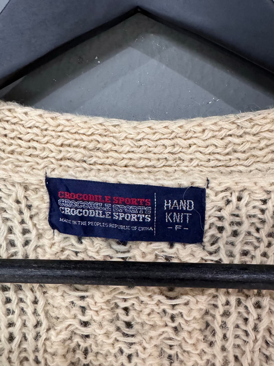 90s 크로커다일 핸드니트 울 가디건  상품이미지3