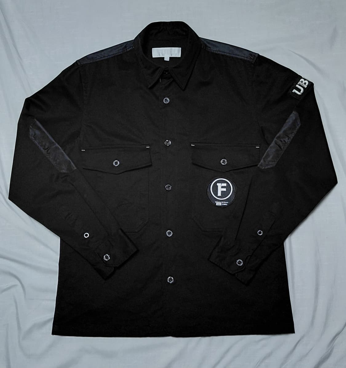 [M] FUBU 푸부 헤리티지 테크니컬 워크 셔츠 (블랙/패치 디테일) 상품이미지2