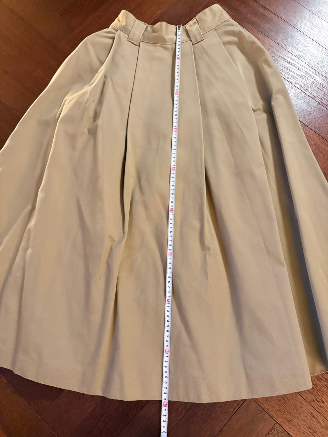 디키즈 x niko and 코튼 베이지 롱 스커트 상품이미지9