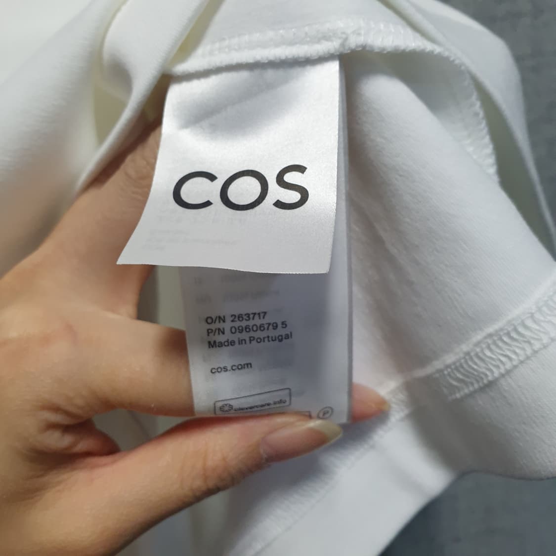 COS 코스 흰색 반팔 티셔츠 xs 상품이미지4