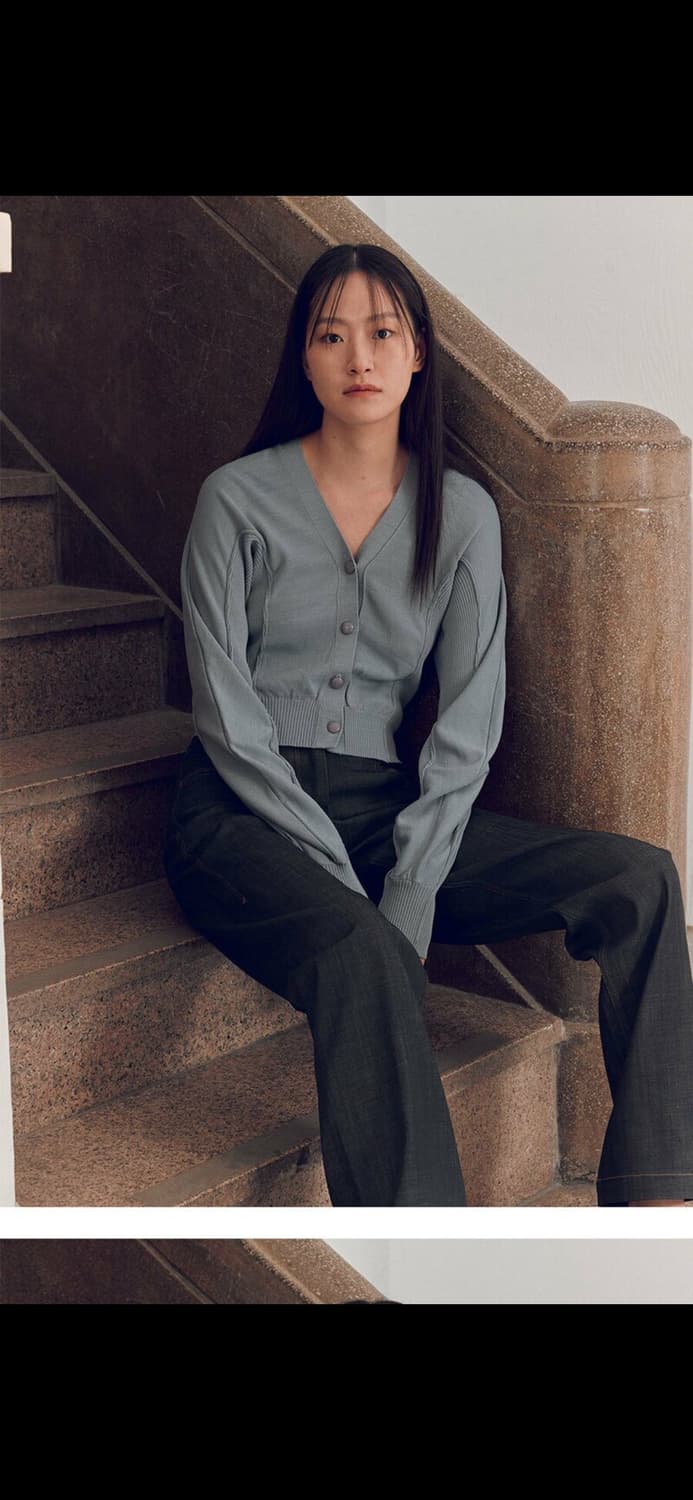 로우클래식 암홀 가디건 라벤더 컬러 상품이미지2