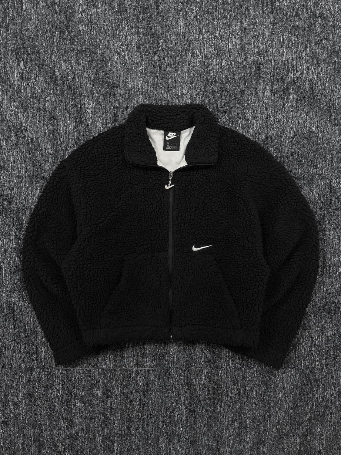 나이키 스우시 블랙 플리스 자켓 상품이미지4