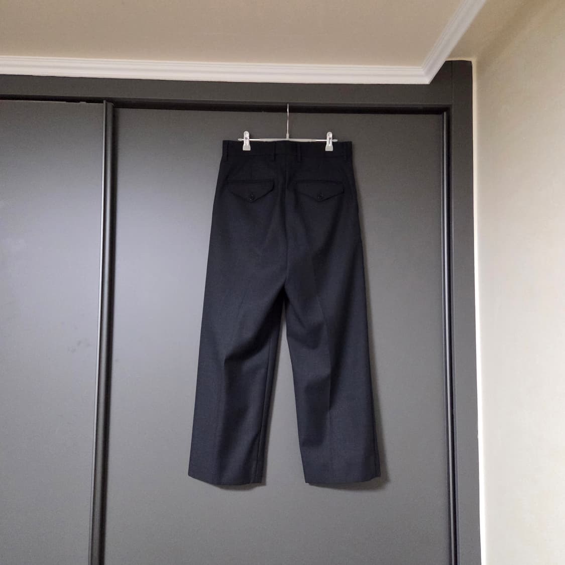 [1] 어나더오피스 레거시 울 트라우저 차콜 / 다크그레이 슬랙스 팬츠 상품이미지2