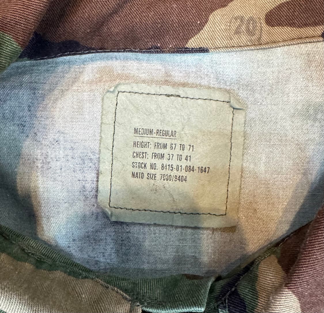 빈티지 밀리터리 미군 US ARMY BDU M-R (562) 상품이미지4