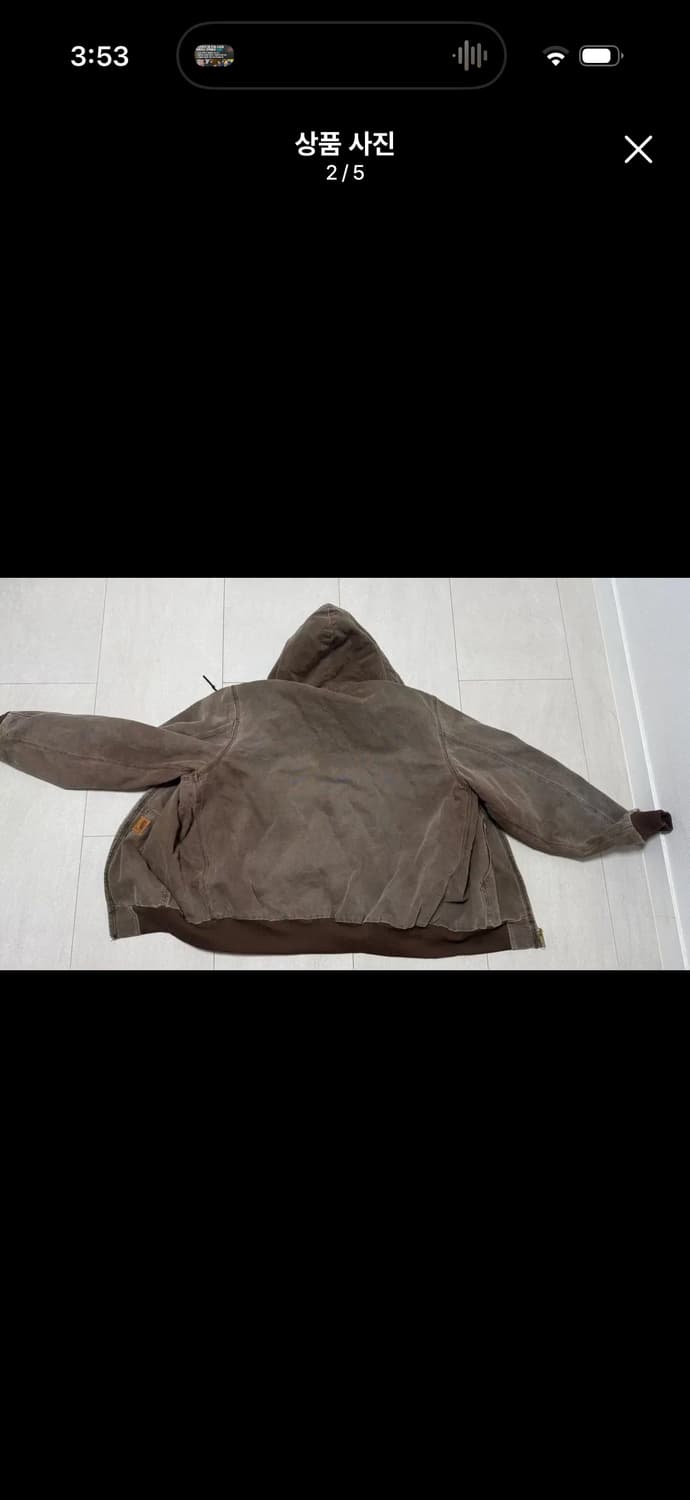 [L]칼하트 j68cht 액티브후드자켓 j130 상품이미지2