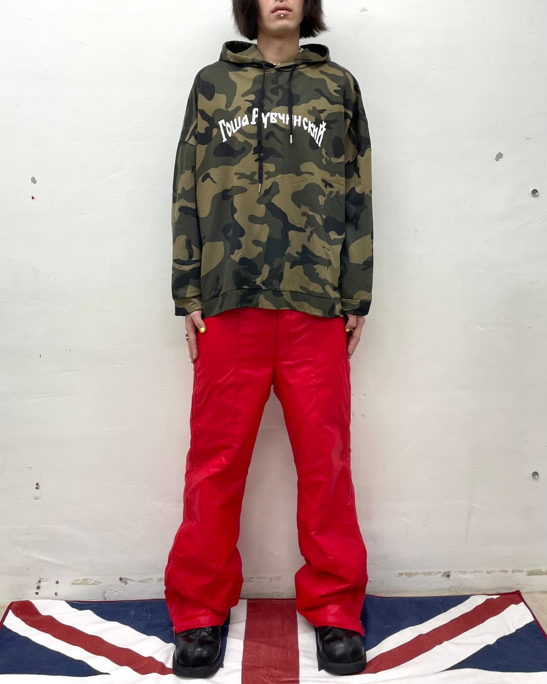 Oversized Hip Hop Camo Hoodie 상품이미지3
