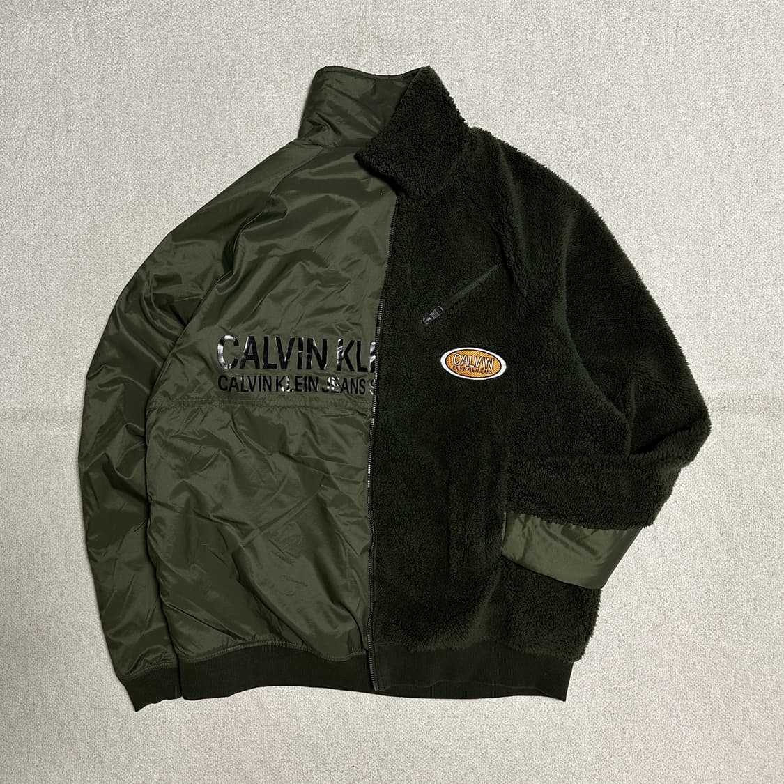 캘빈클라인 진 리버서블 쉐르파 재킷 상품이미지1