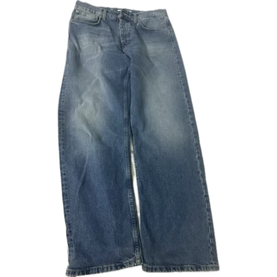 썬플라워 루즈핏 데님 미드블루 31 상품이미지1