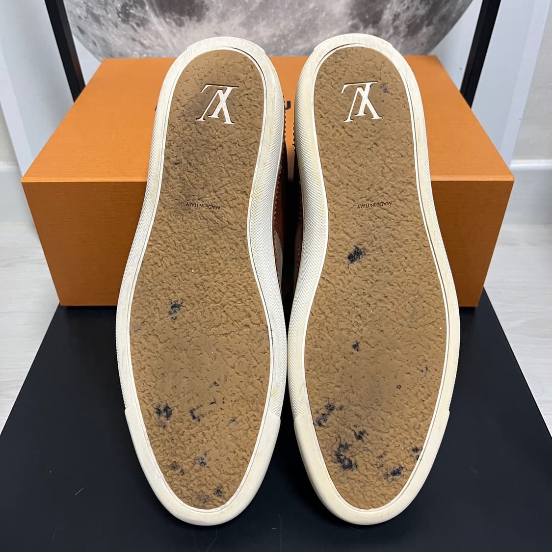 정품 7) 루이비통 누벅 레더 드레스슈즈 구두 265~270 상품이미지5