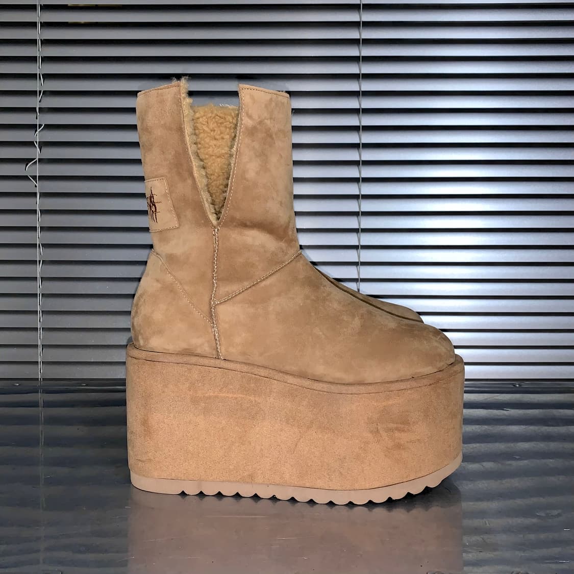 00s 리얼 스웨이드 슈퍼 플랫폼 어그 스타일 부츠 상품이미지5