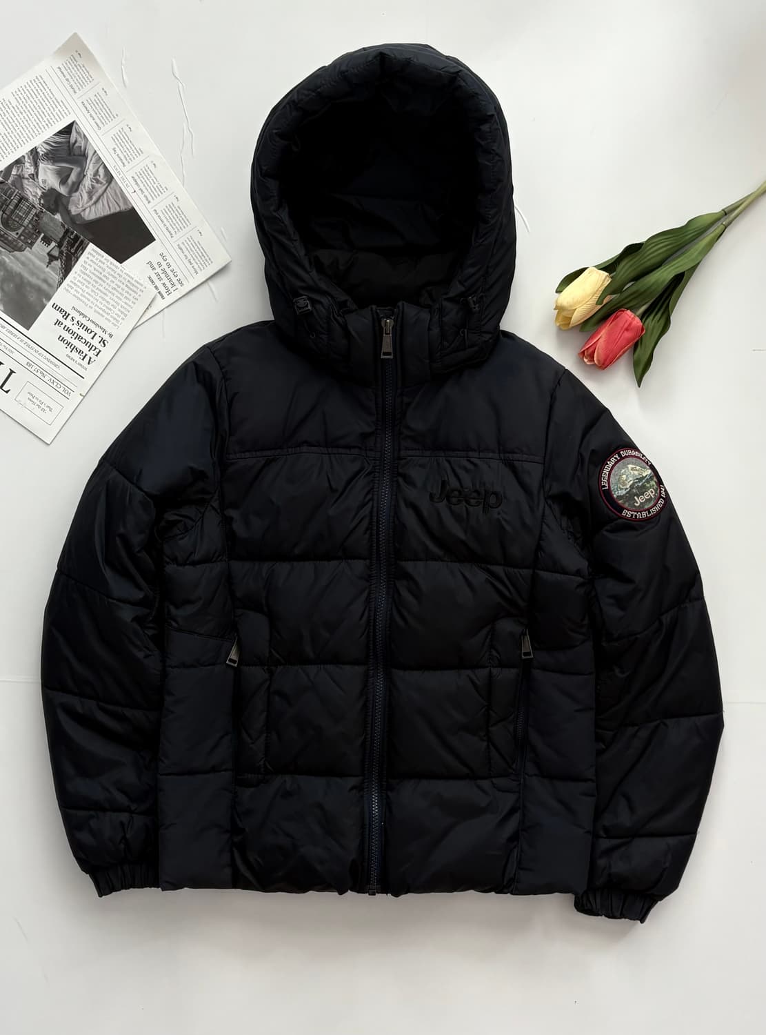 Jeep 지프 네이비 후드 패딩 점퍼 상품이미지2