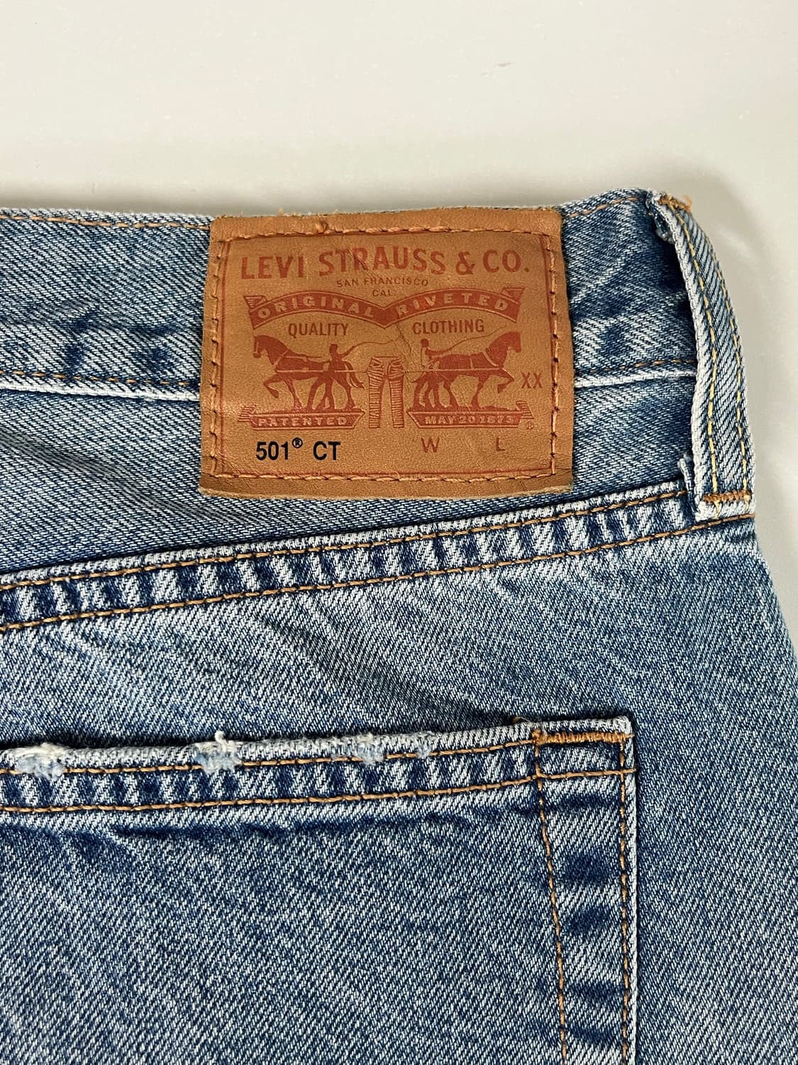 28) 리바이스 501 데님 청바지 중청 상품이미지4