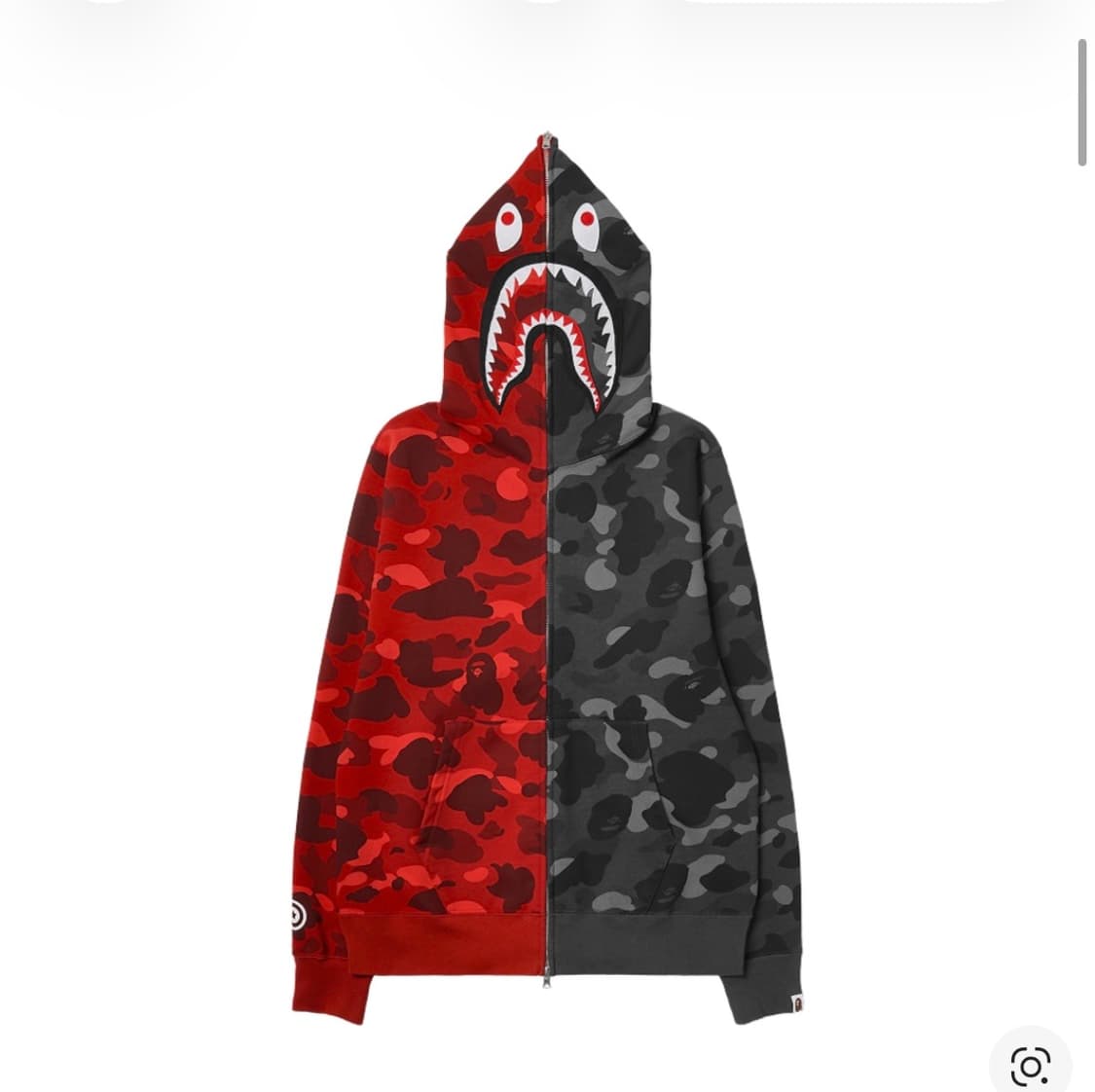 베이프 샤크 후드 레드블랙(정품보장) 상품이미지1
