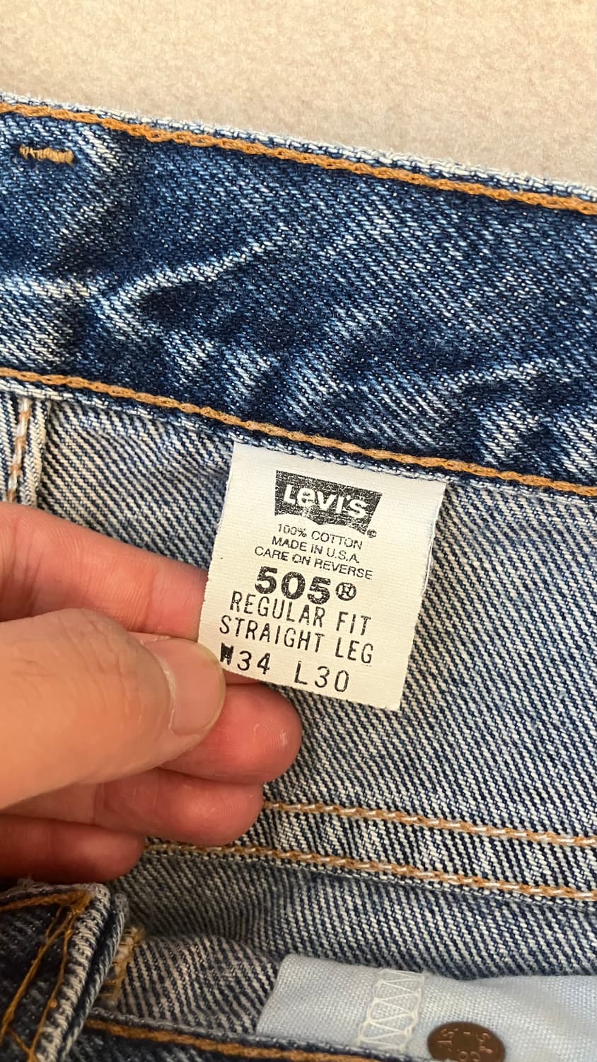 Levi’s damaged 505 (made in USA) 상품이미지8