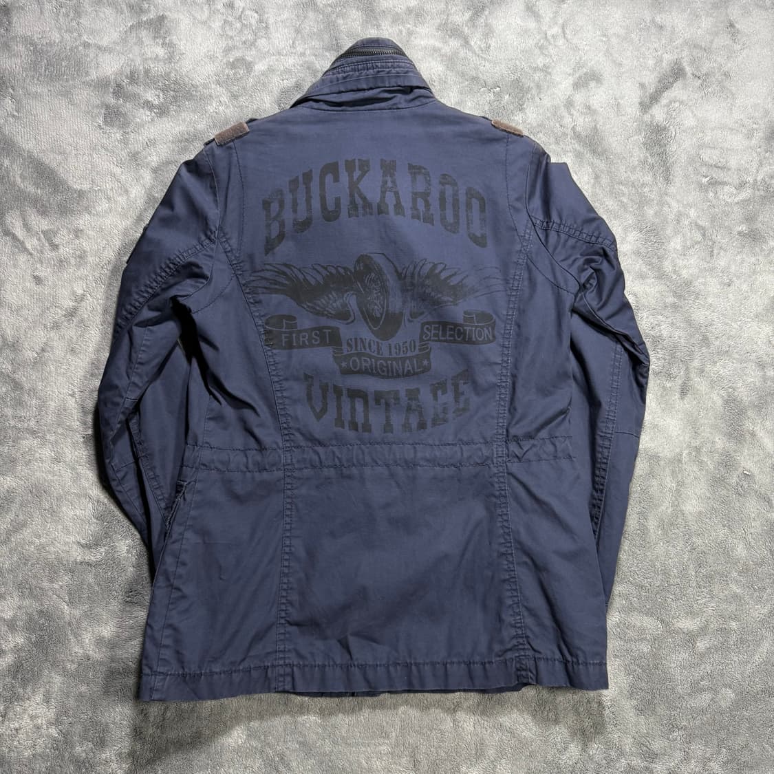 버커루 여성 Y2K 백프린팅 패치 자켓 상품이미지5