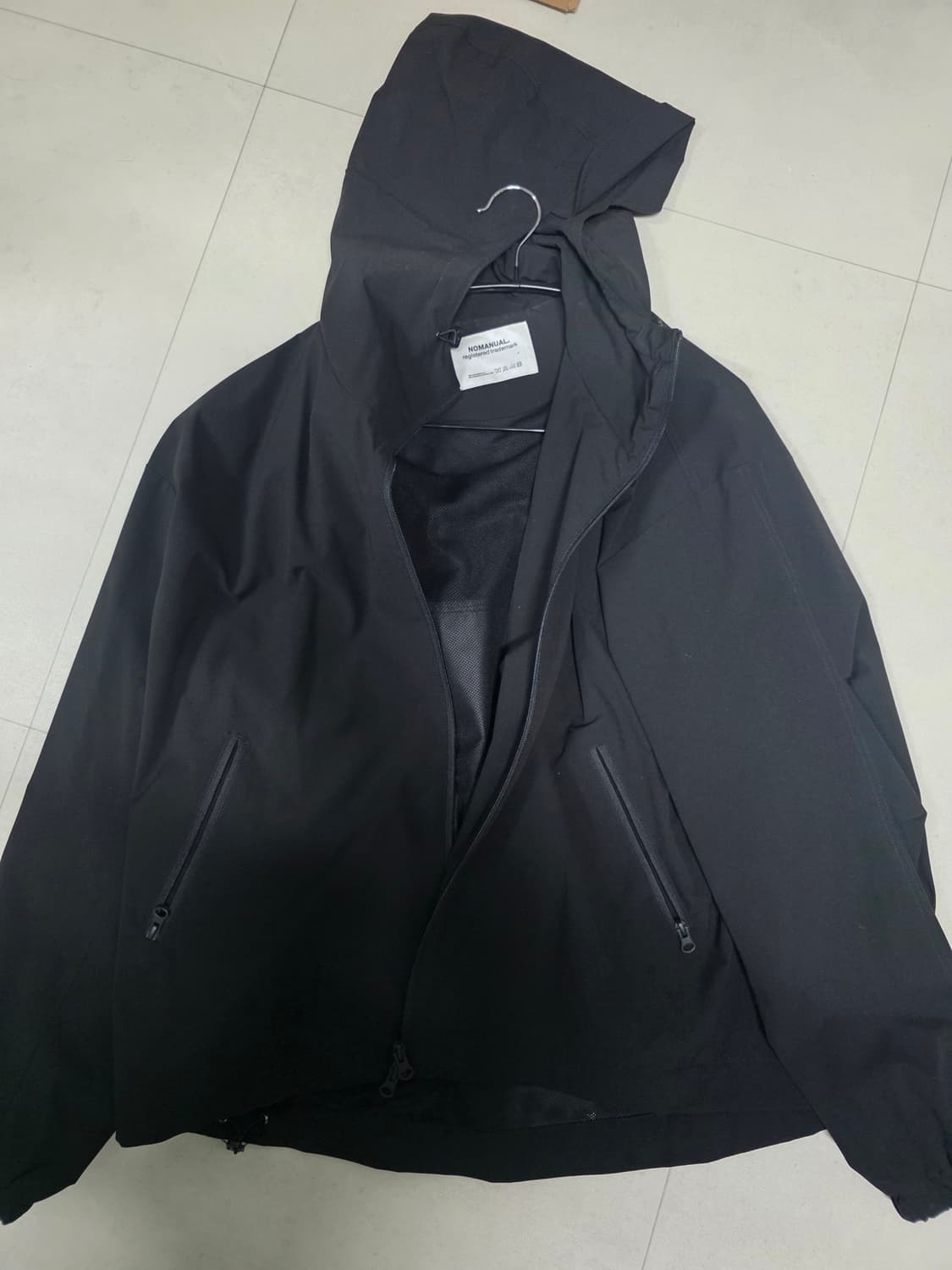 노메뉴얼 PENON WIND SHELL 바람막이 L사이즈 상품이미지1