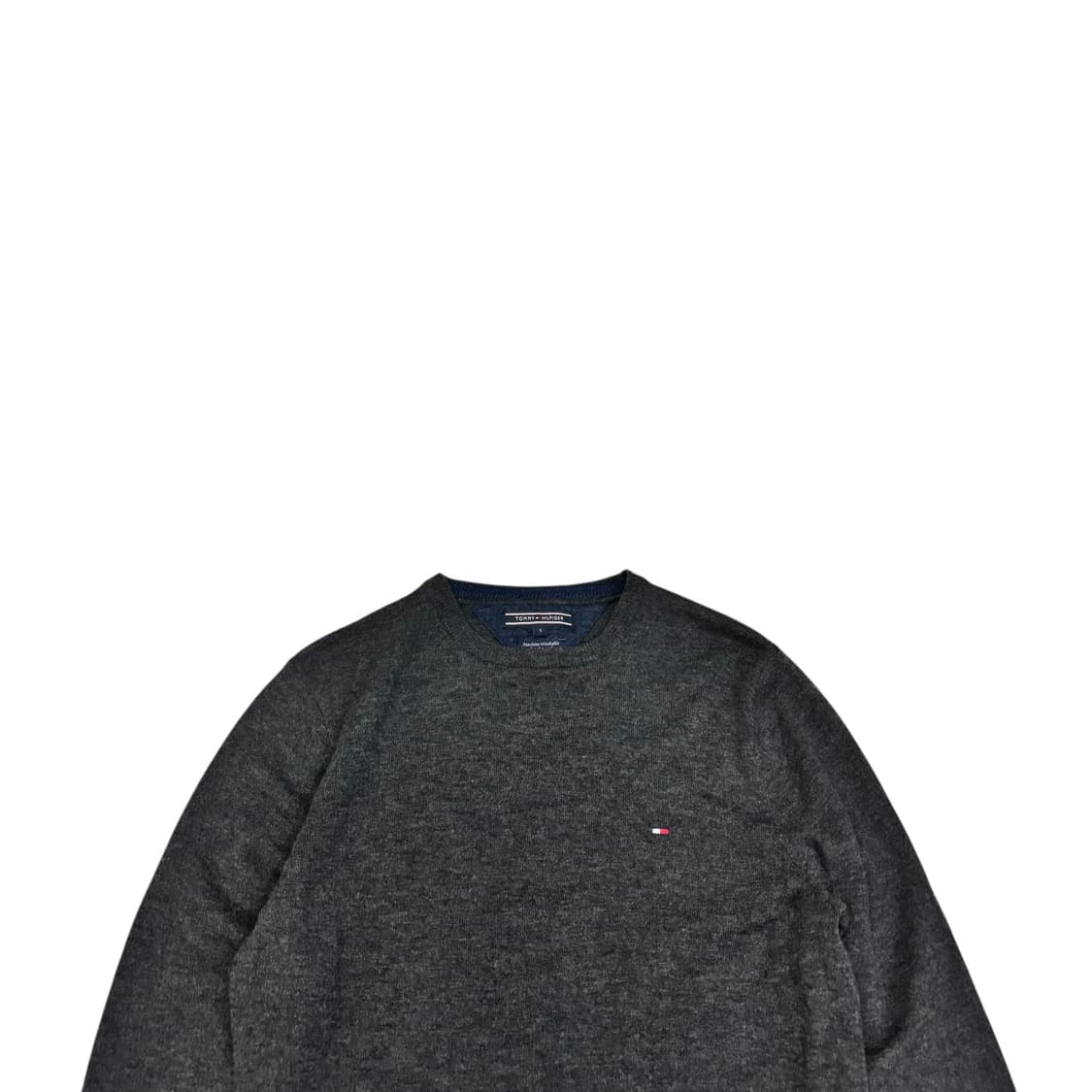 타미힐피거 챠콜 램스울 니트 상품이미지2