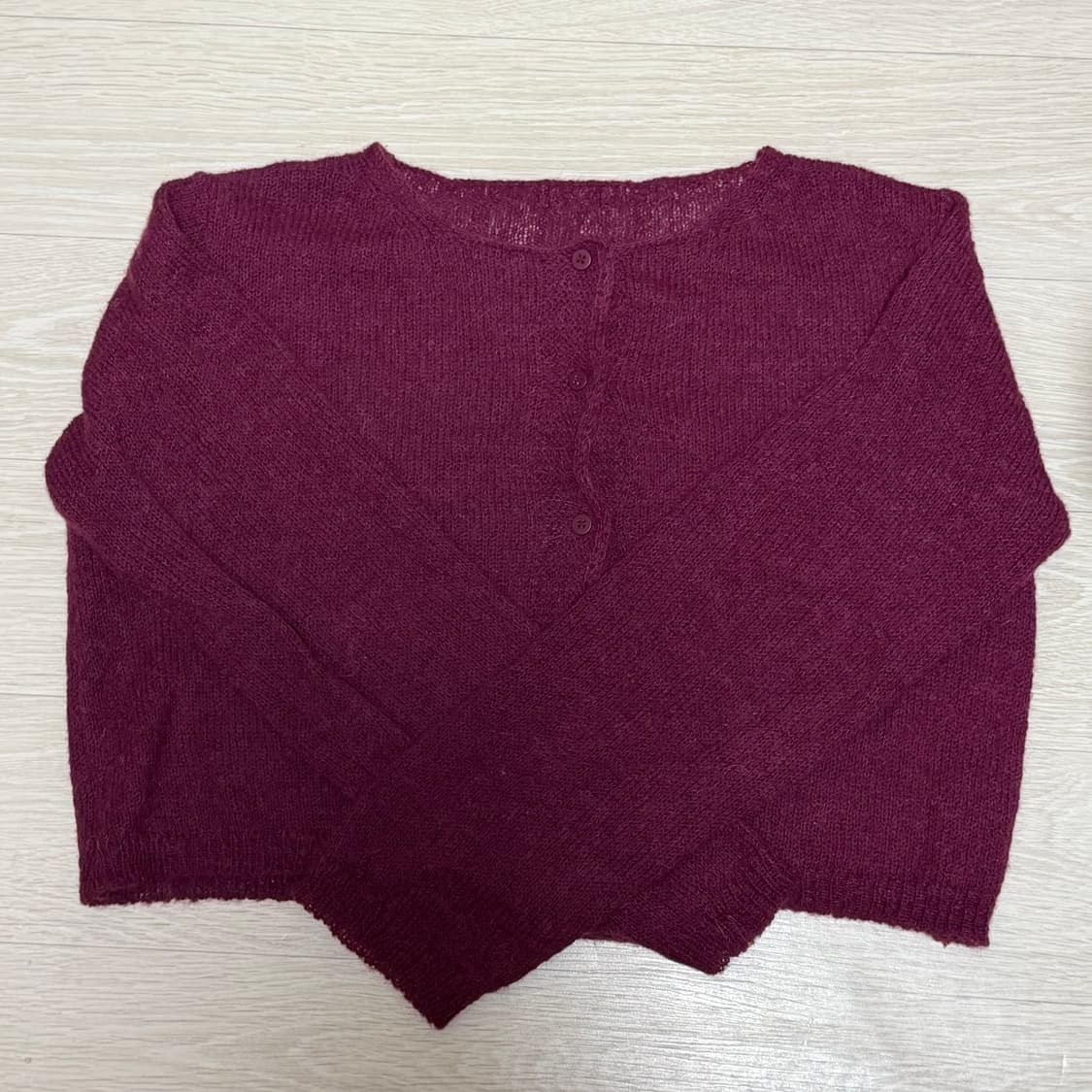 에이블리 지그재그 니트가디건 벼룩 상품이미지5