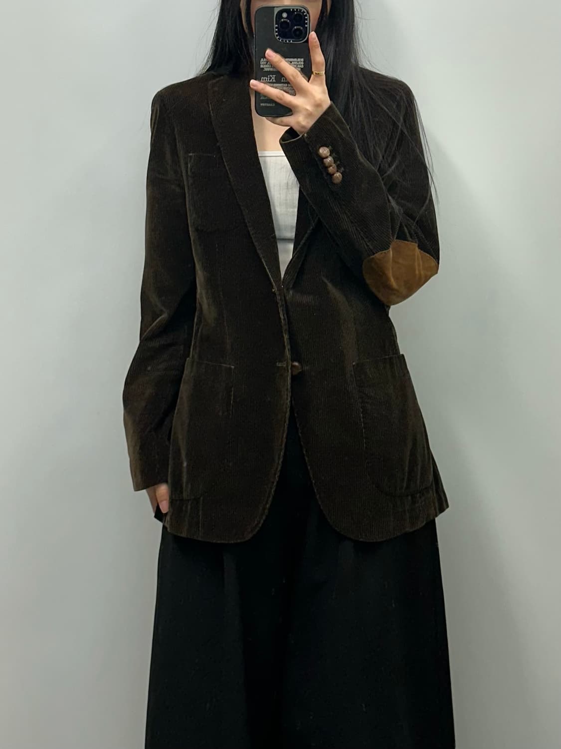 타미힐피거 소가죽 패치 코듀로이 블레이저 자켓 상품이미지1