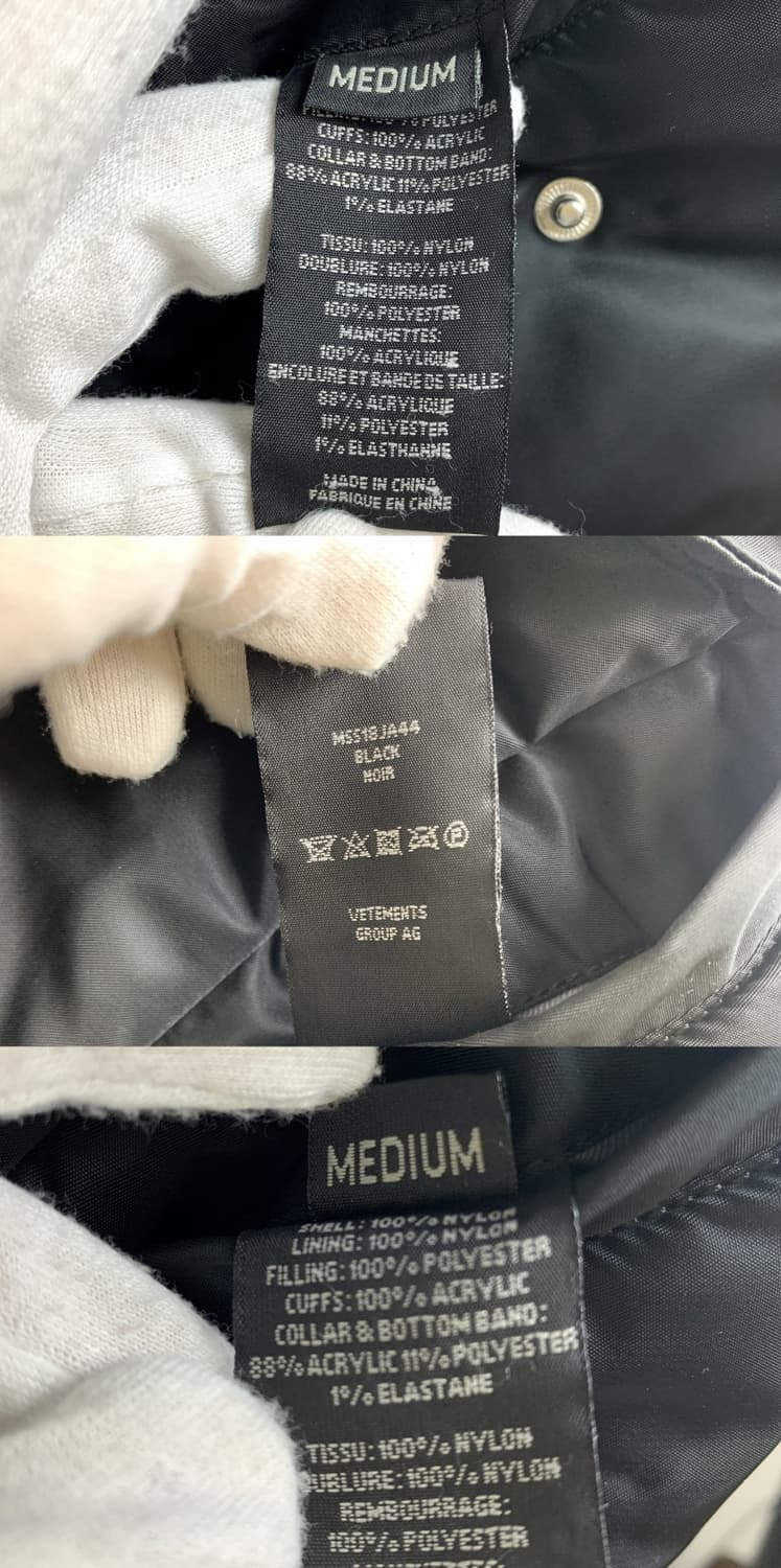 베트멍 백로고 봄버 블랙 그린 M 상품이미지7