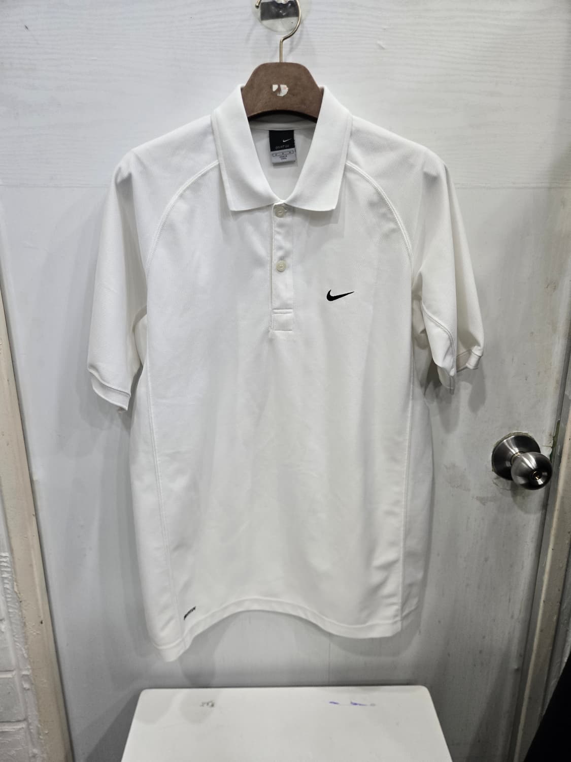 M,95,넉넉한핏 )) NIKE 나이키 카라 반팔티셔츠! 화이트 & 블랙 상품이미지1