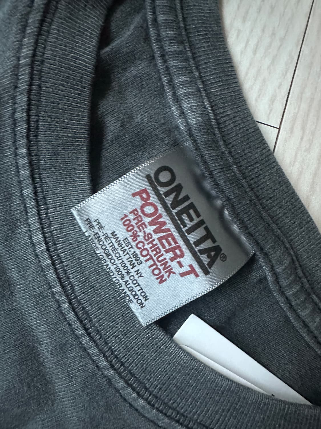 오네이타 무지 히든포켓 맨투맨 상품이미지9