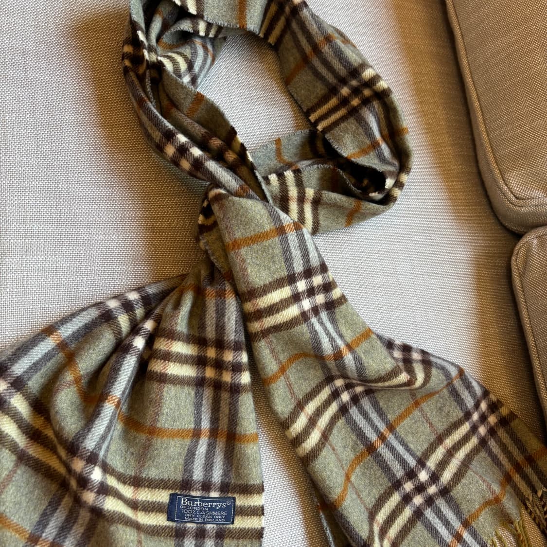 [정품] Burberrys 버버리 캐시미어 100% 노바체크 머플러 상품이미지8