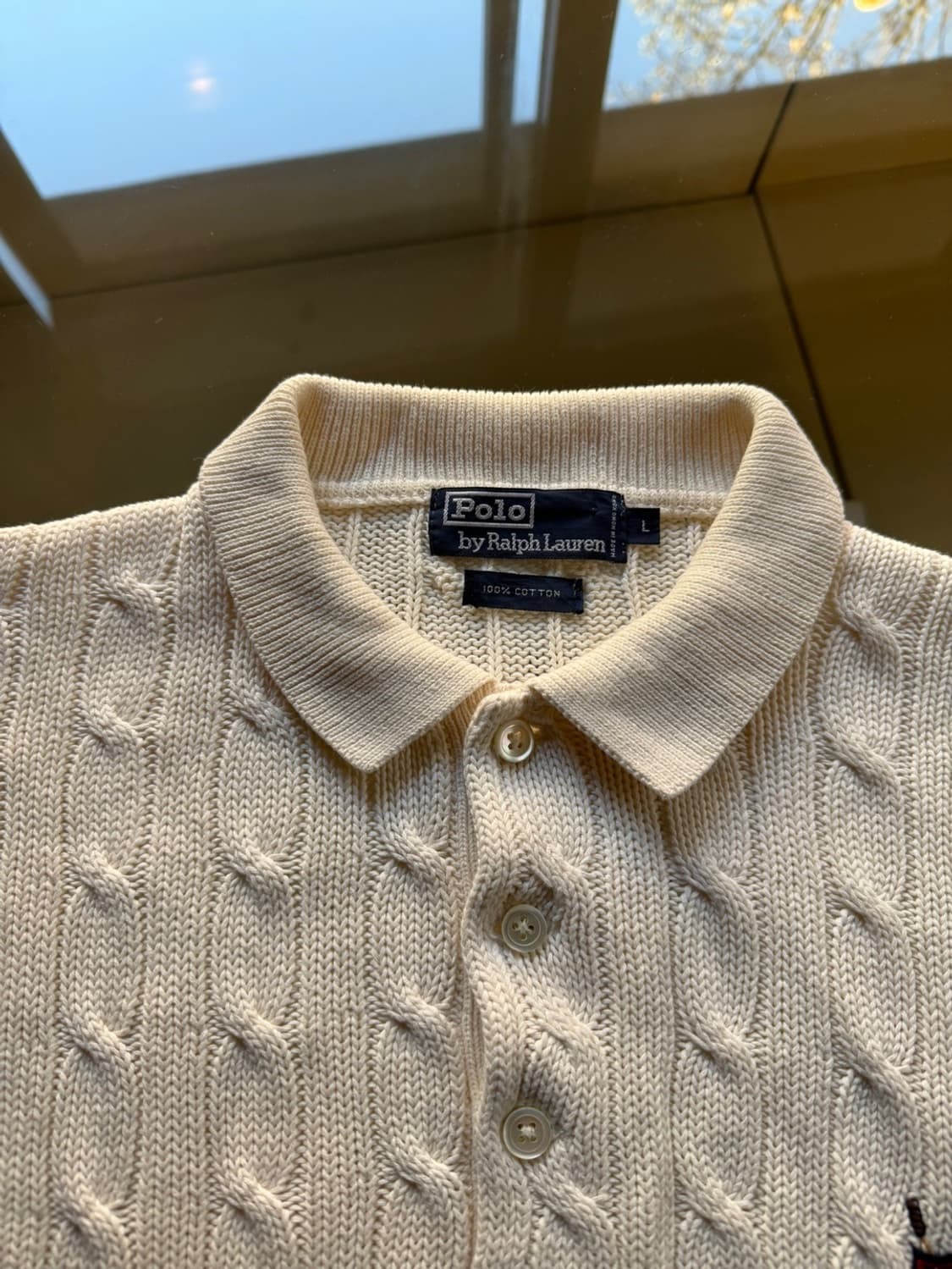 90s 폴로 랄프로렌 와펜 케이블 니트 105 상품이미지7