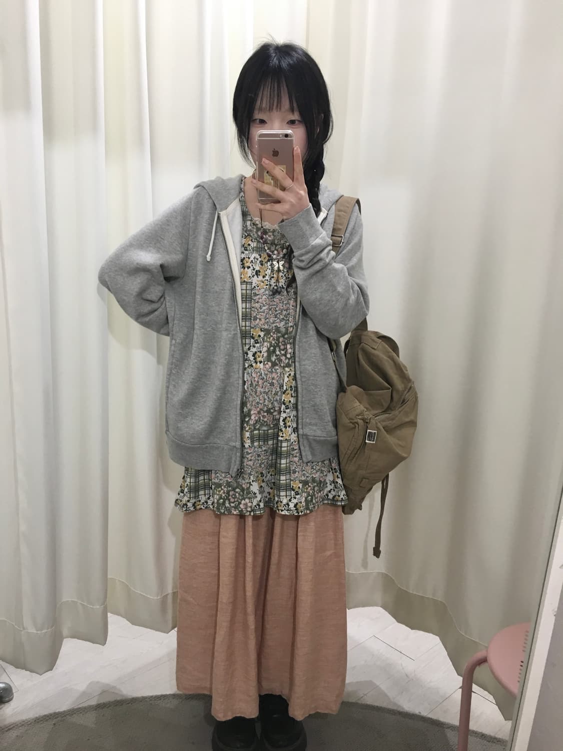 살구 스커트 상품이미지5