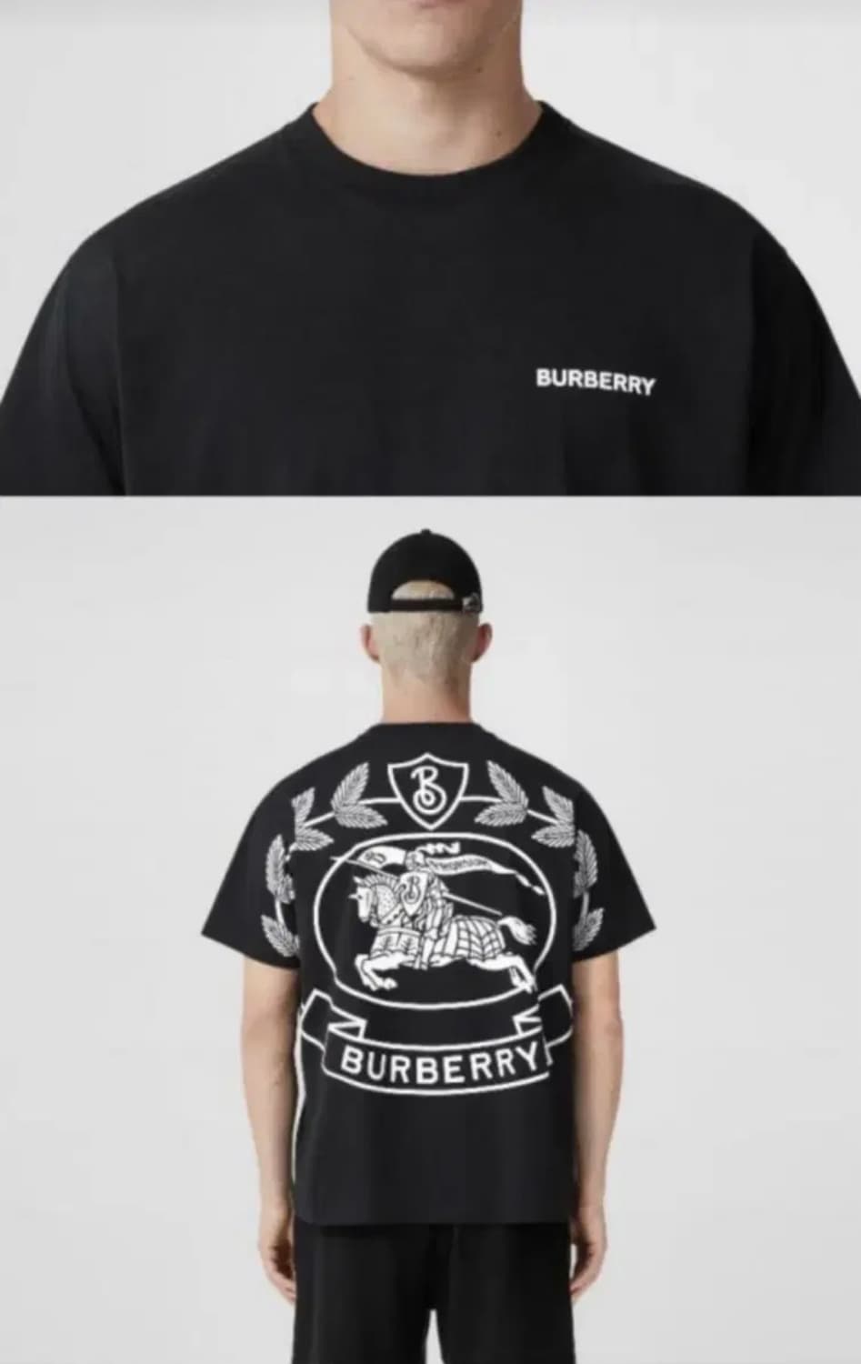 Burberry EKD Print Cotton Oversized 티셔츠 상품이미지1