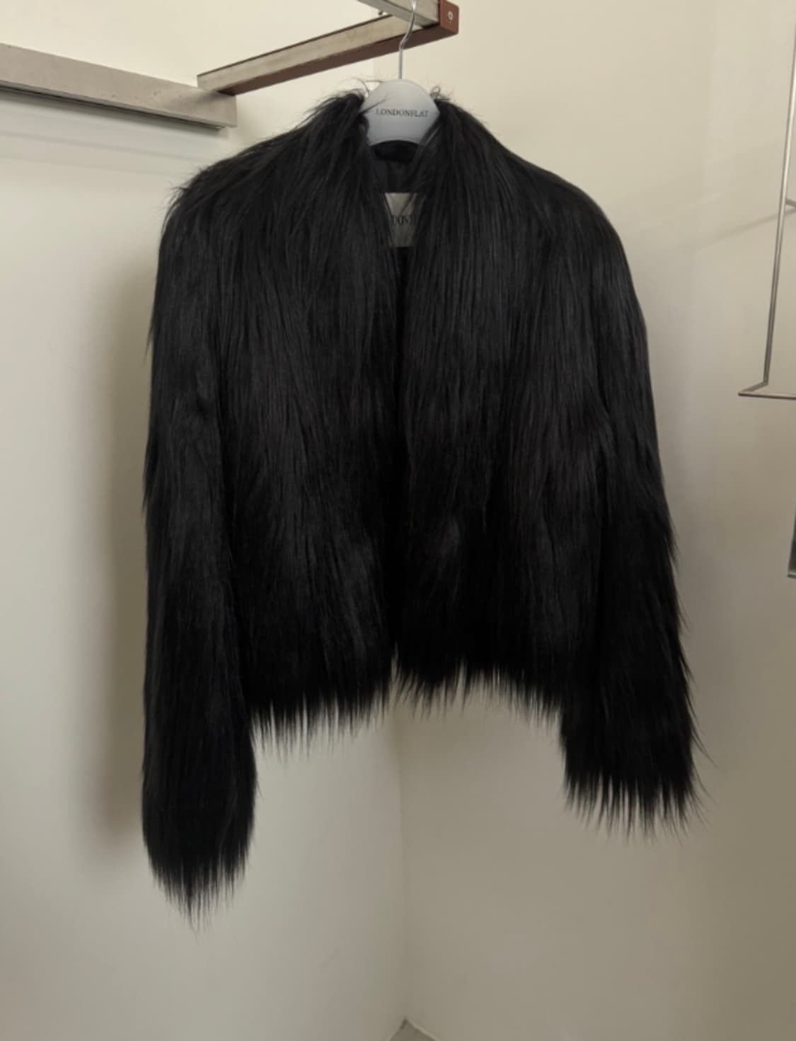 604 longhair fur jacket black 롱헤어 퍼자켓 상품이미지1