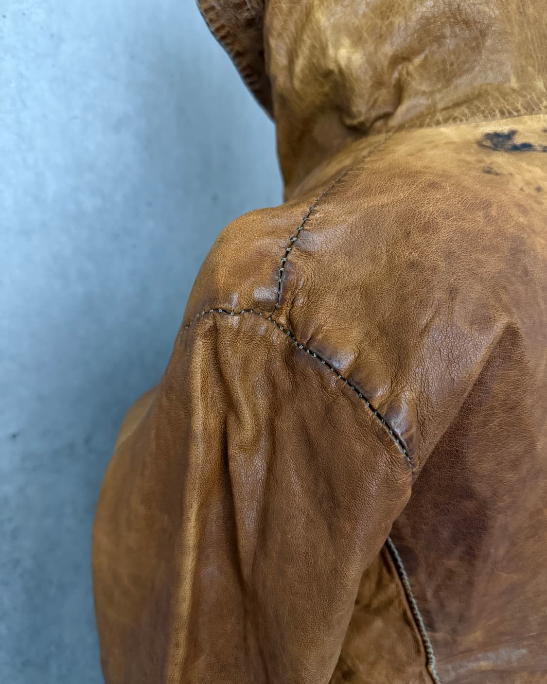 Giorgio Brato leather hooded jacket 상품이미지6