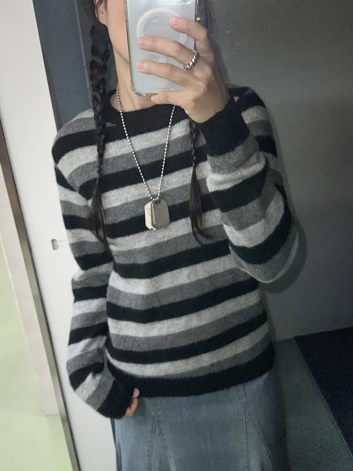 stripes wool knit 상품이미지1