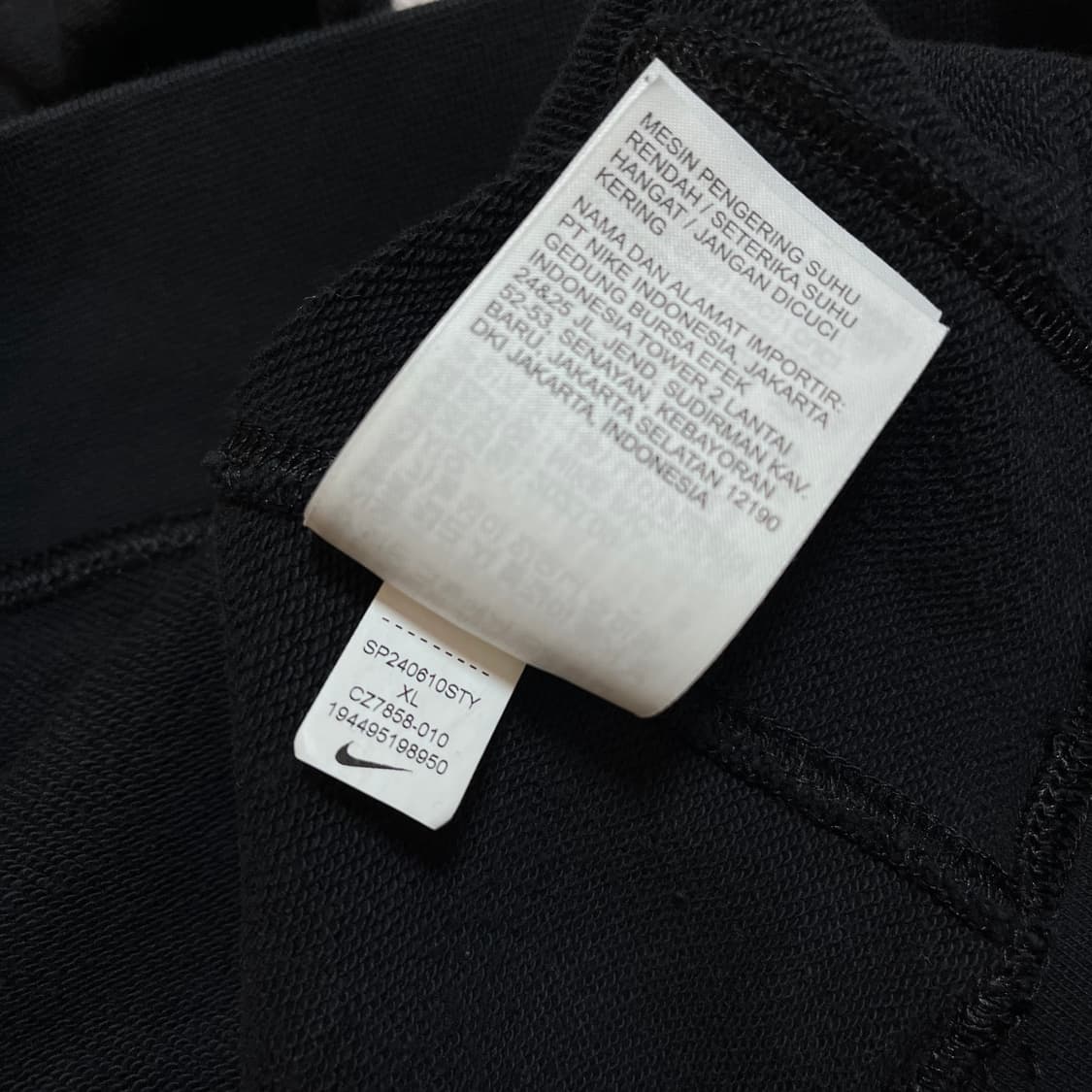 [정품] 나이키 블랙 푸츄라 후드티 [ XL ] 상품이미지5