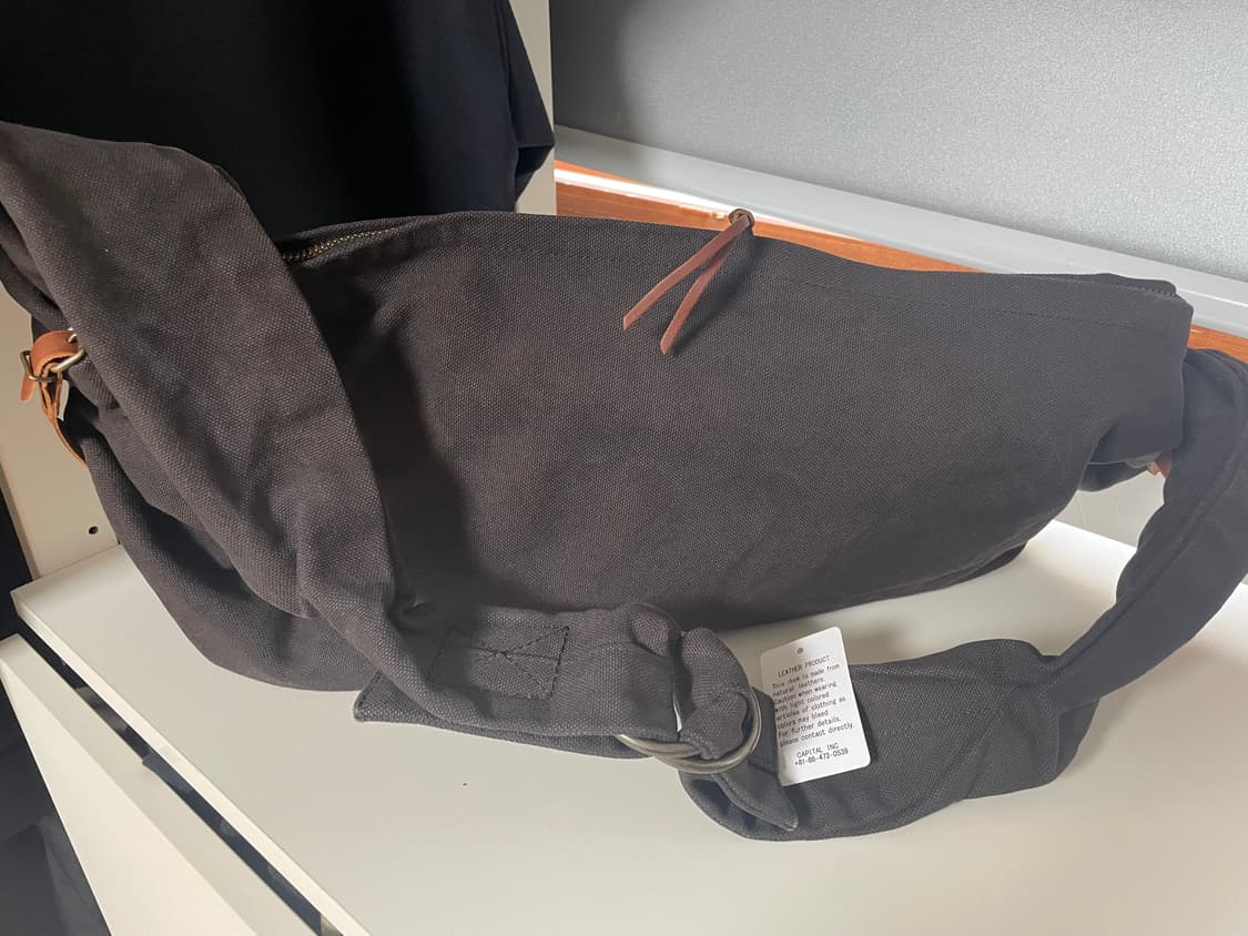 캐피탈 No.6 캔버스 스너프킨 라지백 블랙 상품이미지2