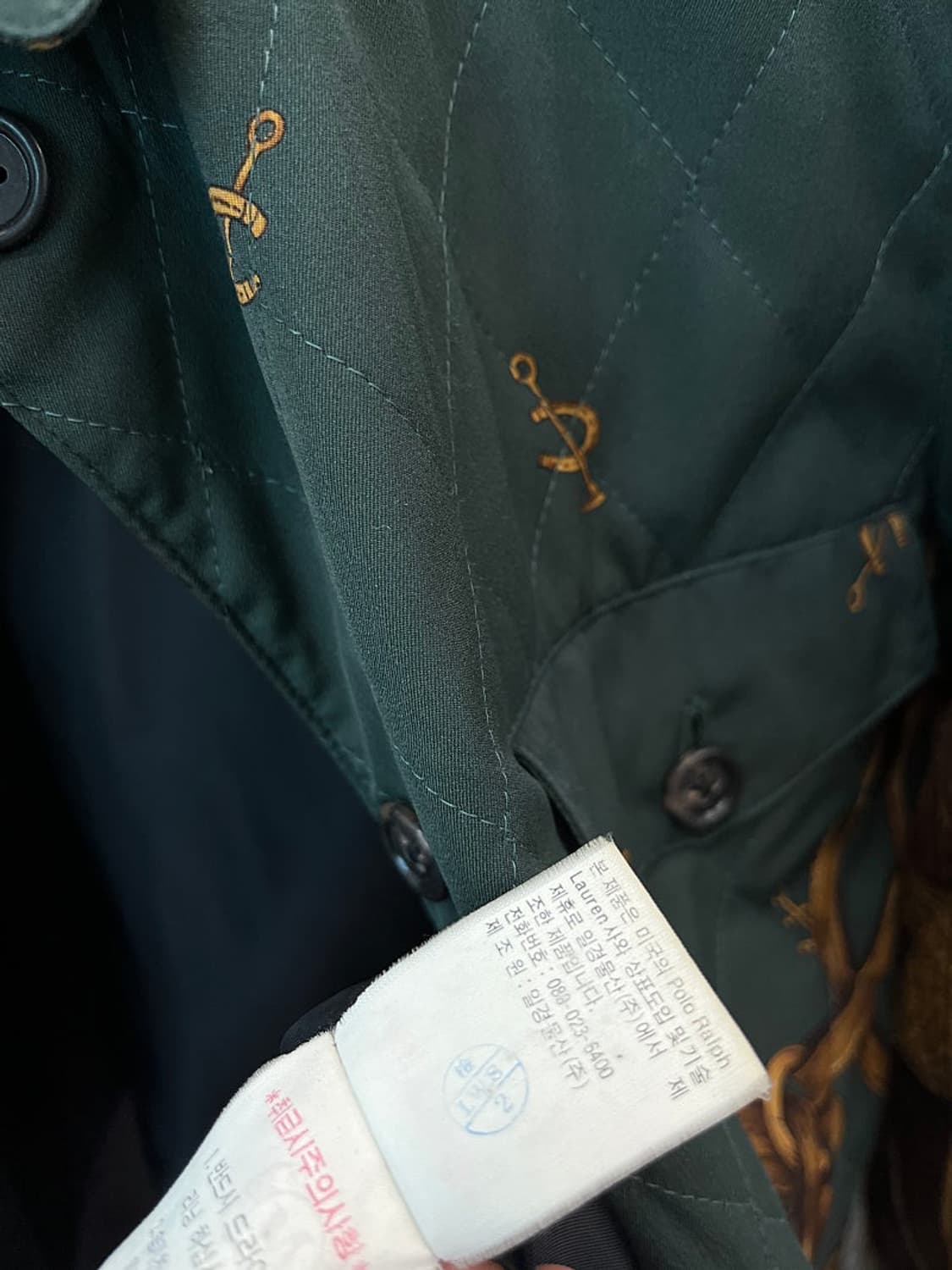 여) 폴로 80s 빈티지 퀼팅자켓  상품이미지7