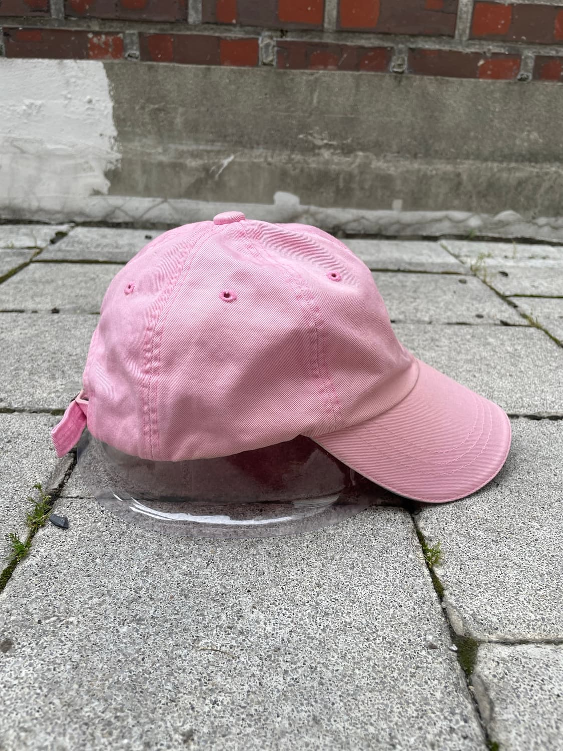 00s Adidas 아디다스 자수로고 딸기우유 볼캡 상품이미지4