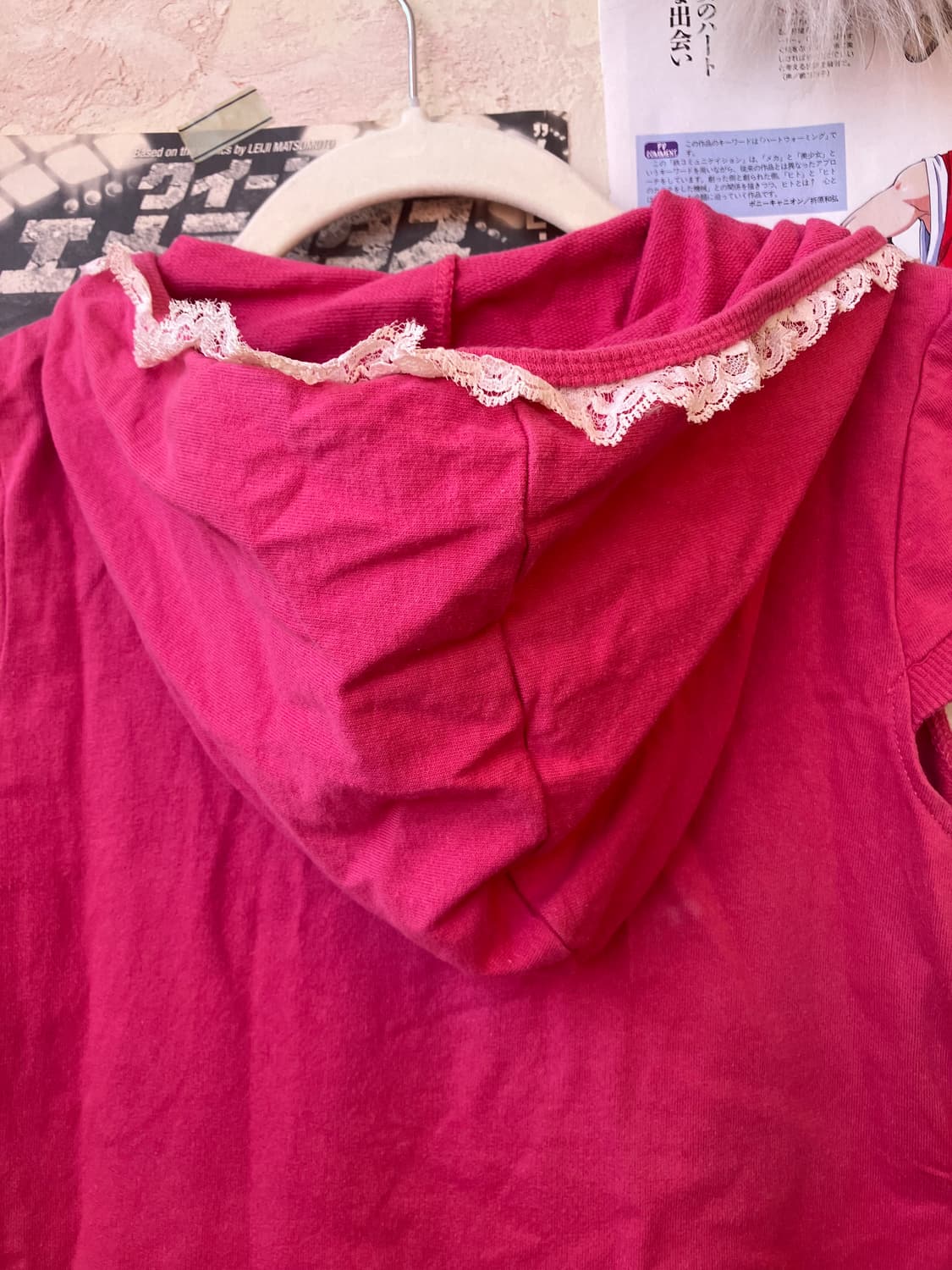 jpn 러블리 후드 반집업 미니 원피스 상품이미지10