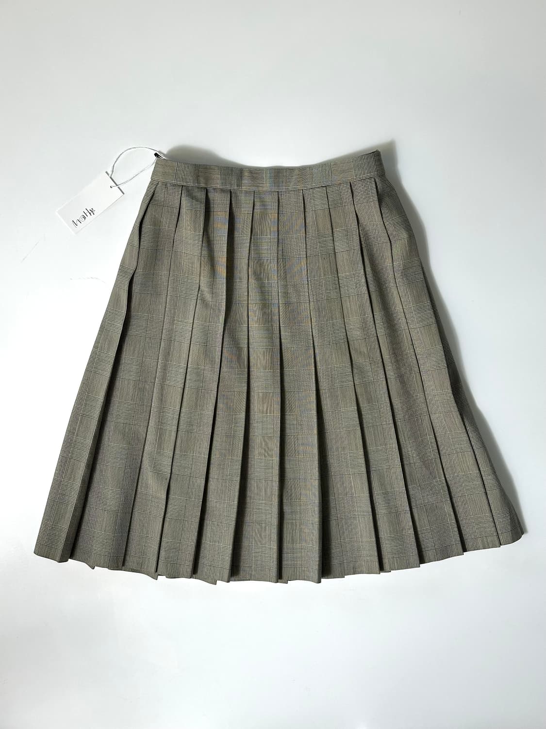 레이어드 플리츠 체크 스커트  상품이미지4