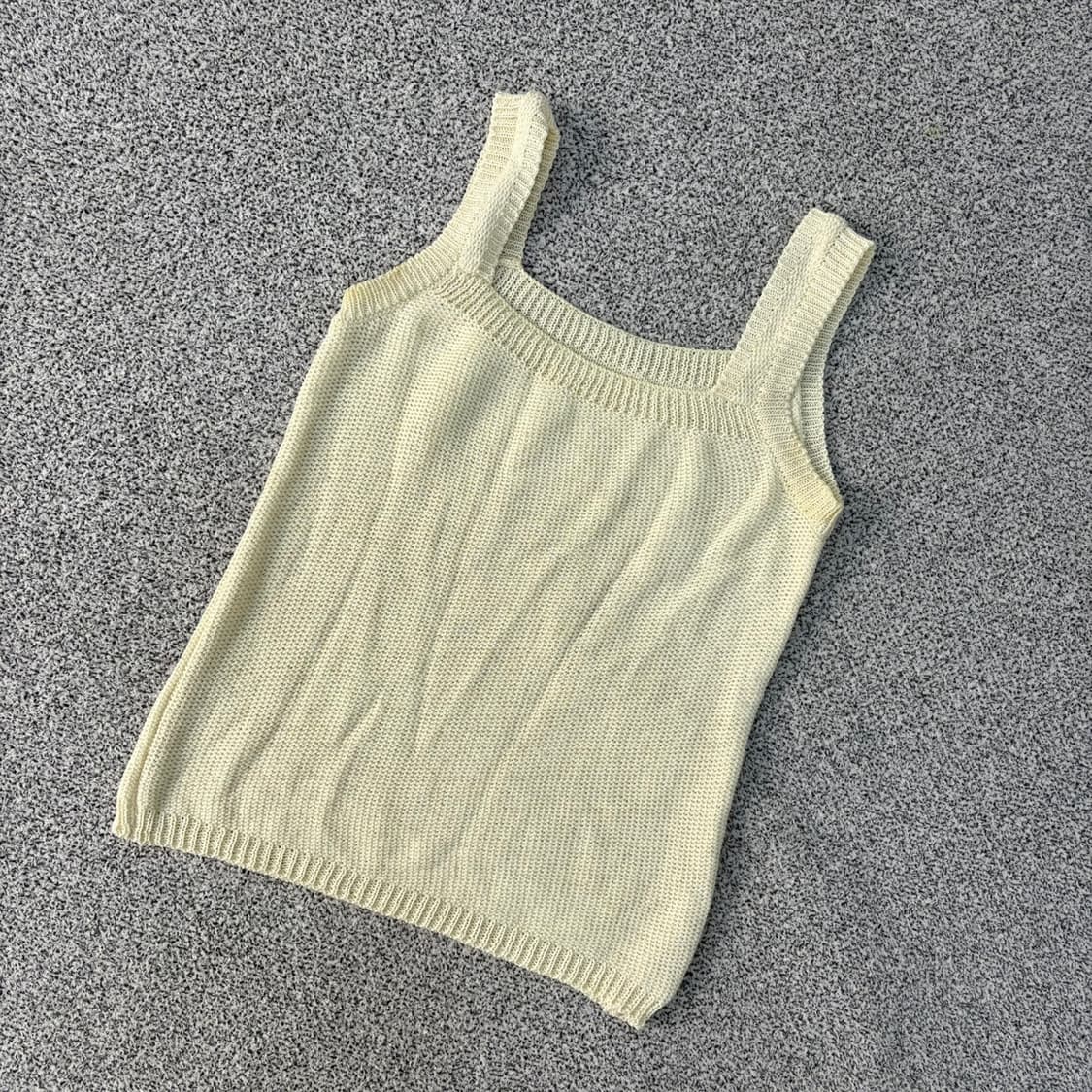 실측확인 빈티지 니트 뷔스티에 나시티 0416J 상품이미지1