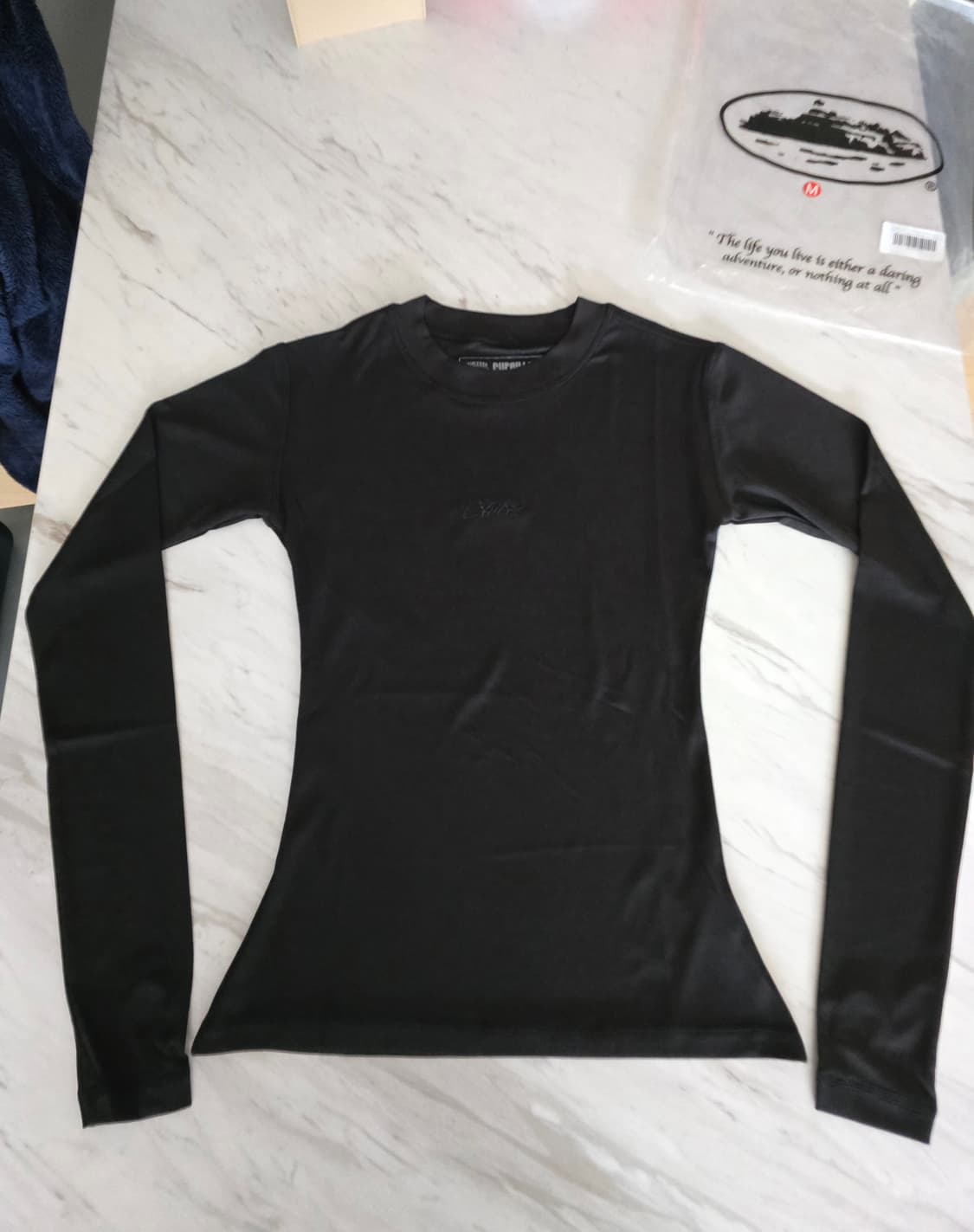 Corteiz 코르테이즈 우먼스 롱슬리브 메쉬 트리플블랙 M 상품이미지1