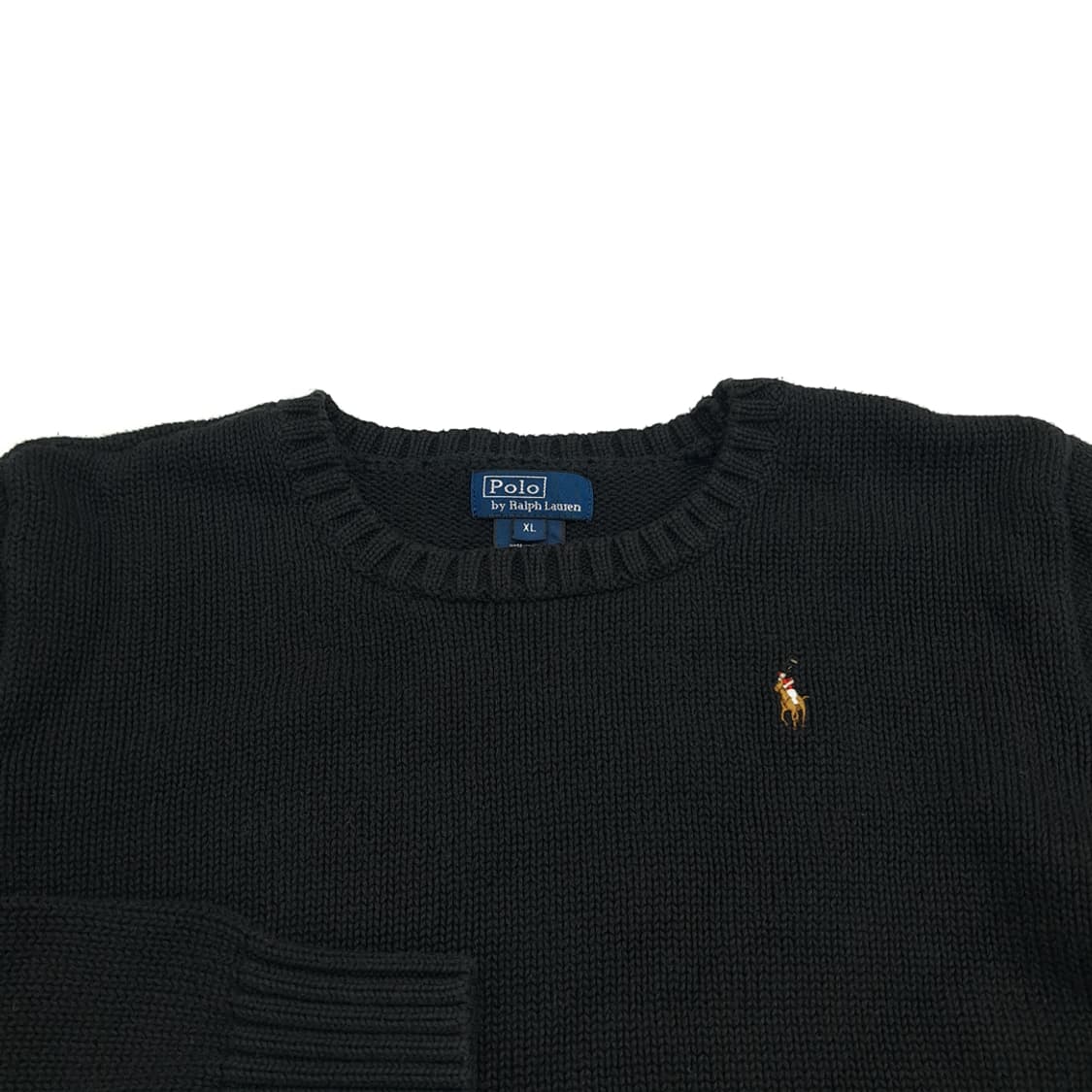 CN654W XL 폴로 랄프로렌 블랙 라운드 긴팔 니트 스웨터 상품이미지3