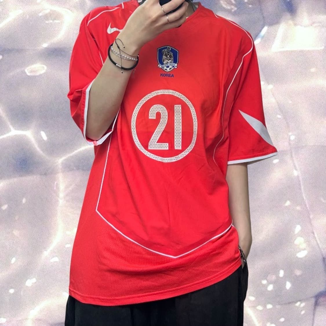 2004 대한민국 국대 맨유 박지성 반팔 유니폼 21번 L  상품이미지2