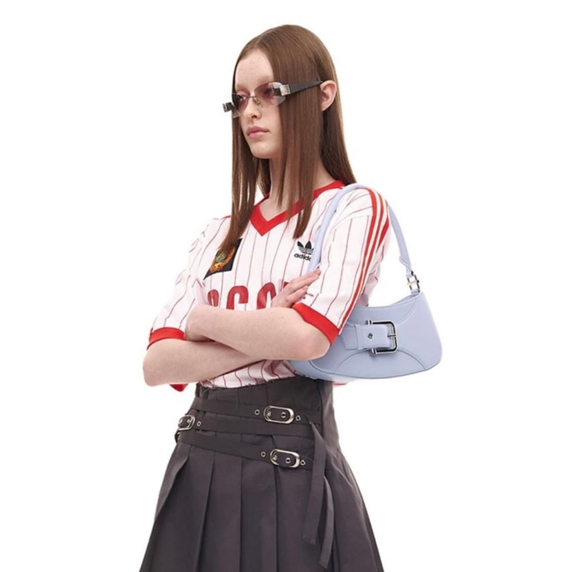 오소이 osoi BELTED BROCLE_SMALL_PALE BLUE 상품이미지2